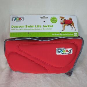 Outward Hound Dawson Swim Dog Life Jacket Medium 30-55 lbs Red PFD NWT